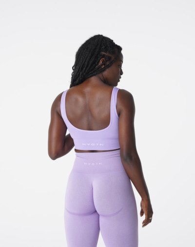 Sujetador Deportivo Nvgtn Elevate Seamless Bra Mujer Moradas Argentina | 1877-AJU