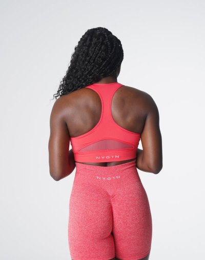 Sujetador Deportivo Nvgtn Surge Seamless Bra Mujer Rojas Argentina | 1873-1EY